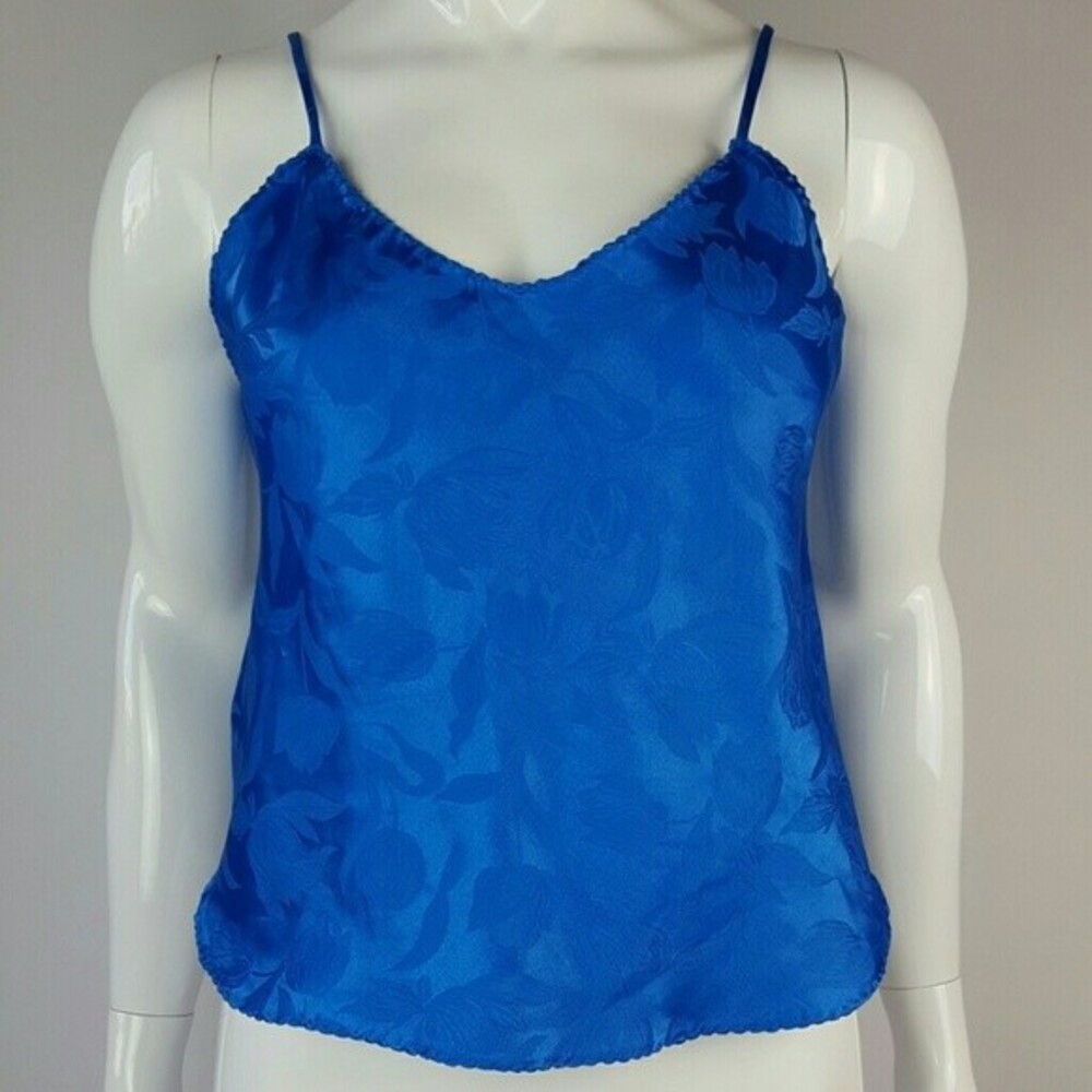 Vintage 90's Ilise Stevens Blue Floral Tank Top
